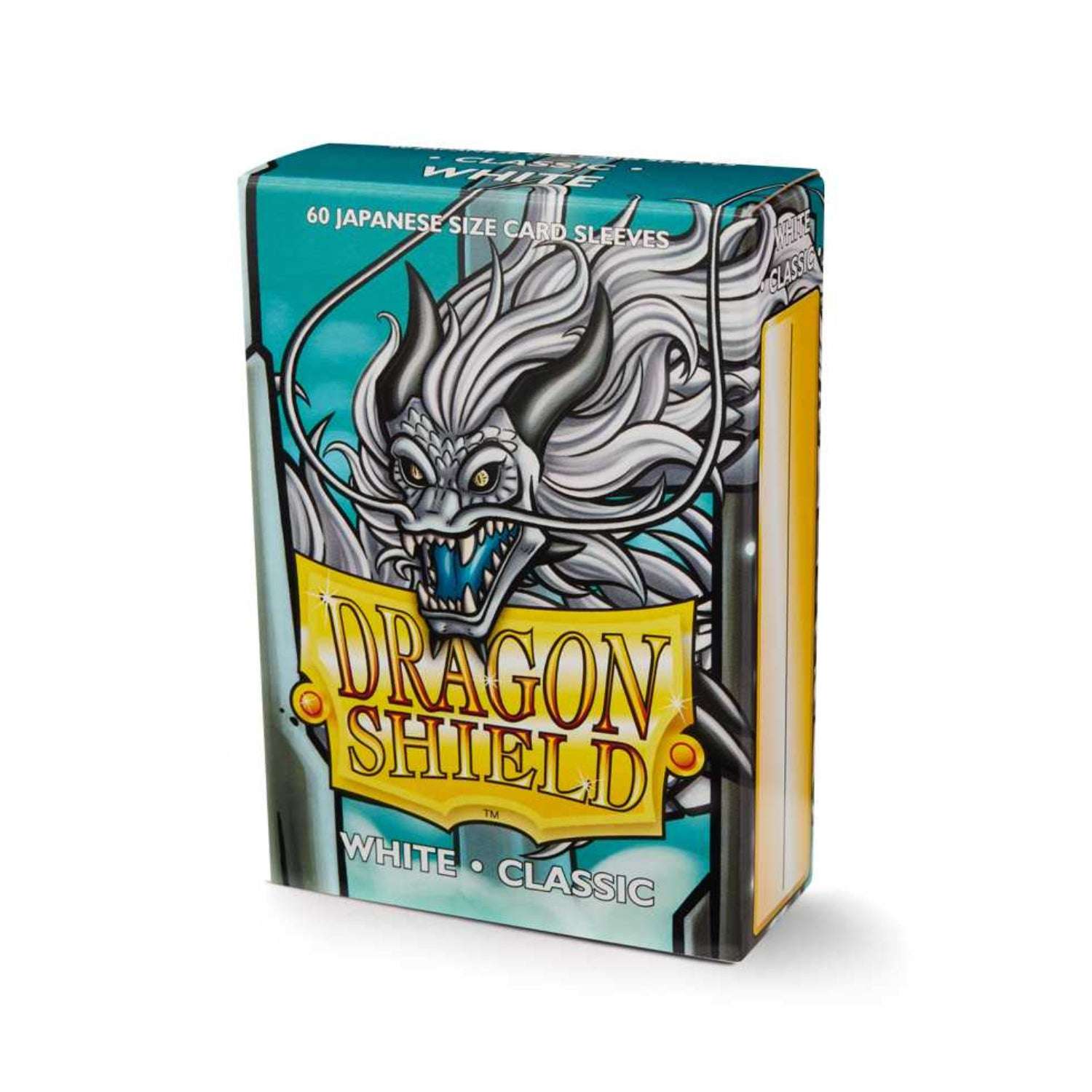 Dragon Shield Card Sleeves - Classic White 60st (Japanese Size)-Hobbykort