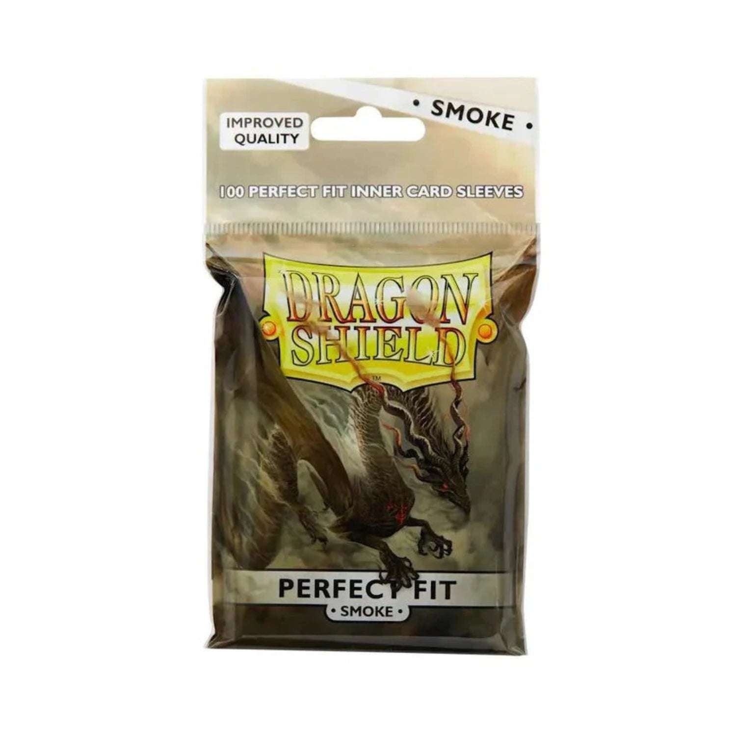 Dragon Shield Perfect Fit Card Sleeves - Smoke 100st (Standard)-Hobbykort