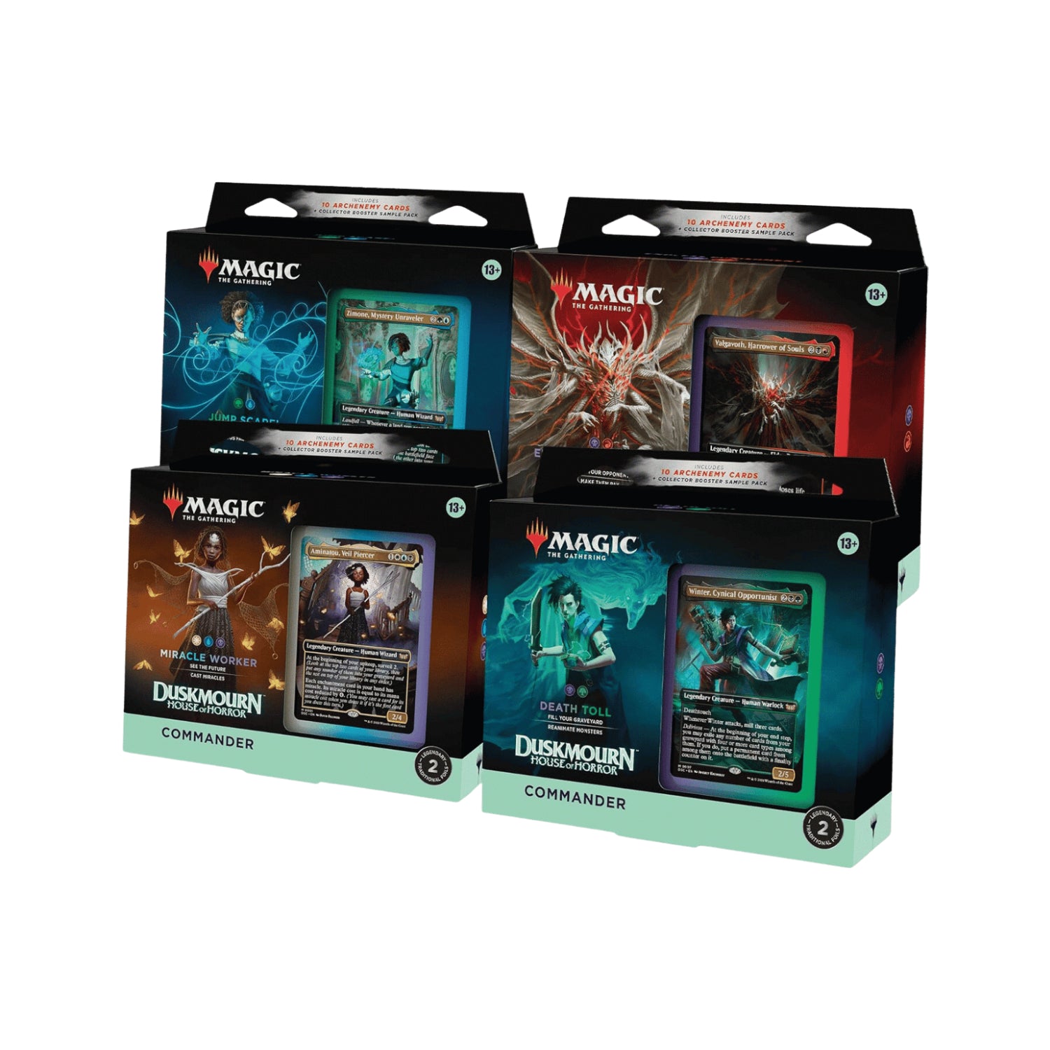 Magic The Gathering: Duskmourn: House of Horrors Commander Deck Display (4 pack)-Hobbykort