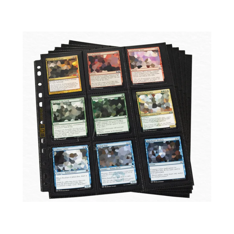 Platinum Black Page 9-Pocket Platficka (50st)-Hobbykort