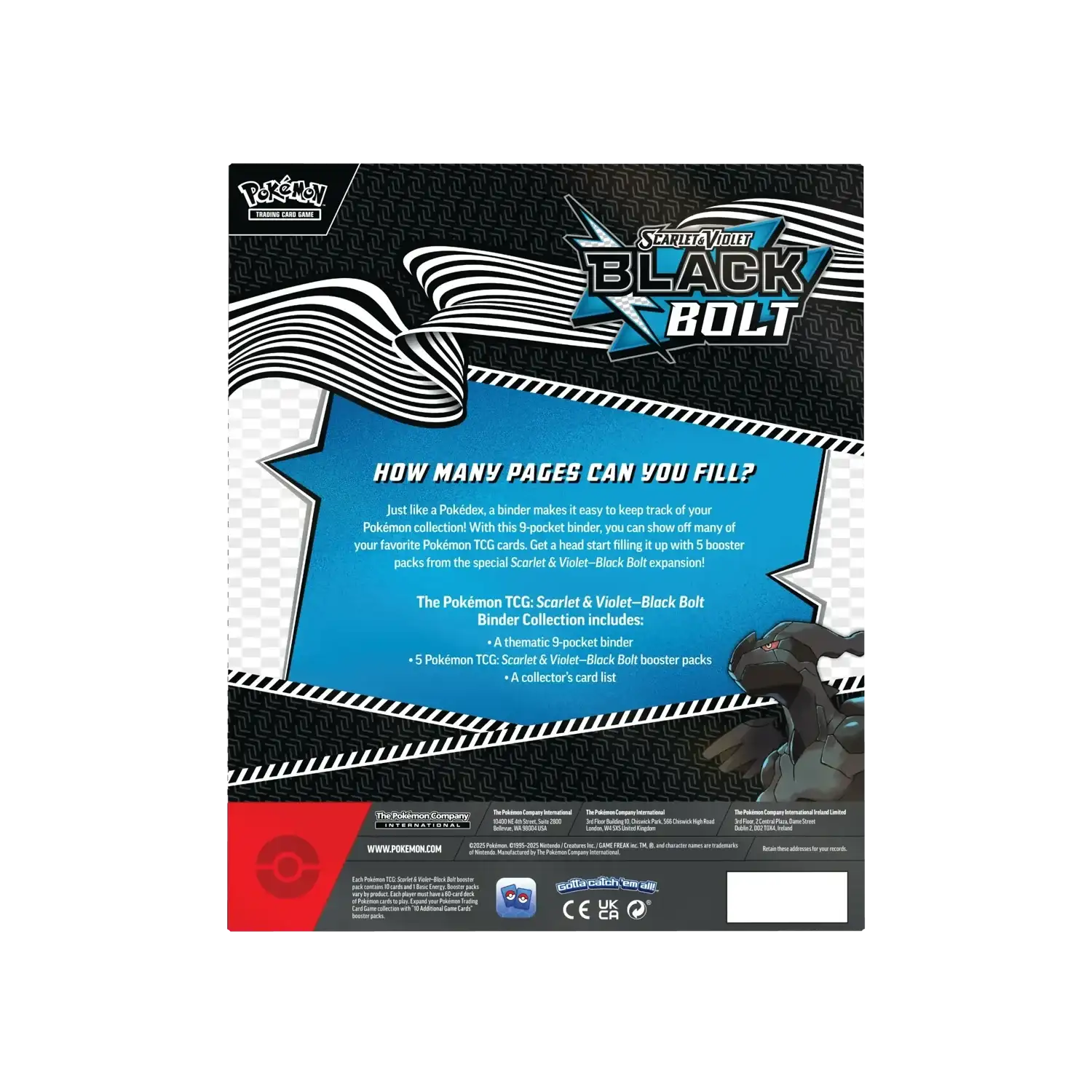 Pokémon SV10.5: Black Bolt Binder Collection-Hobbykort