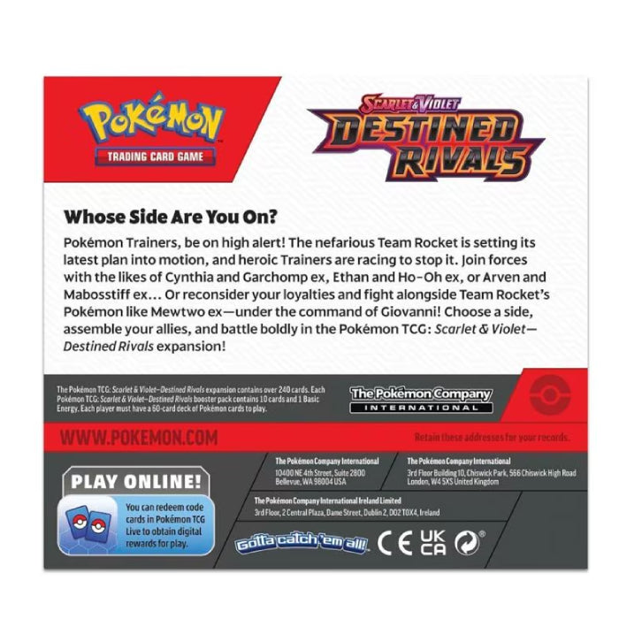 Pokémon Scarlet & Violet 10: Destined Rivals Booster Box/Display-Hobbykort