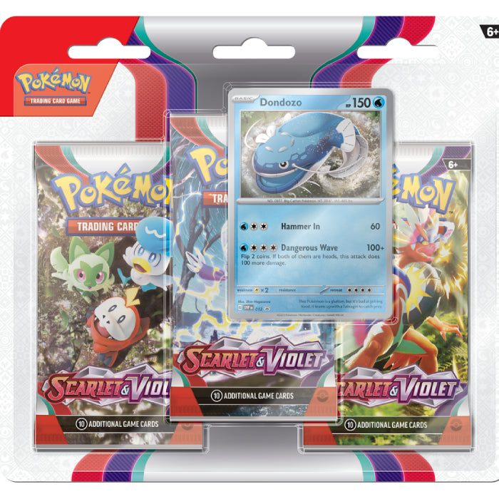 Pokémon Scarlet & Violet: 3 Pack Booster Pack Blister-Hobbykort
