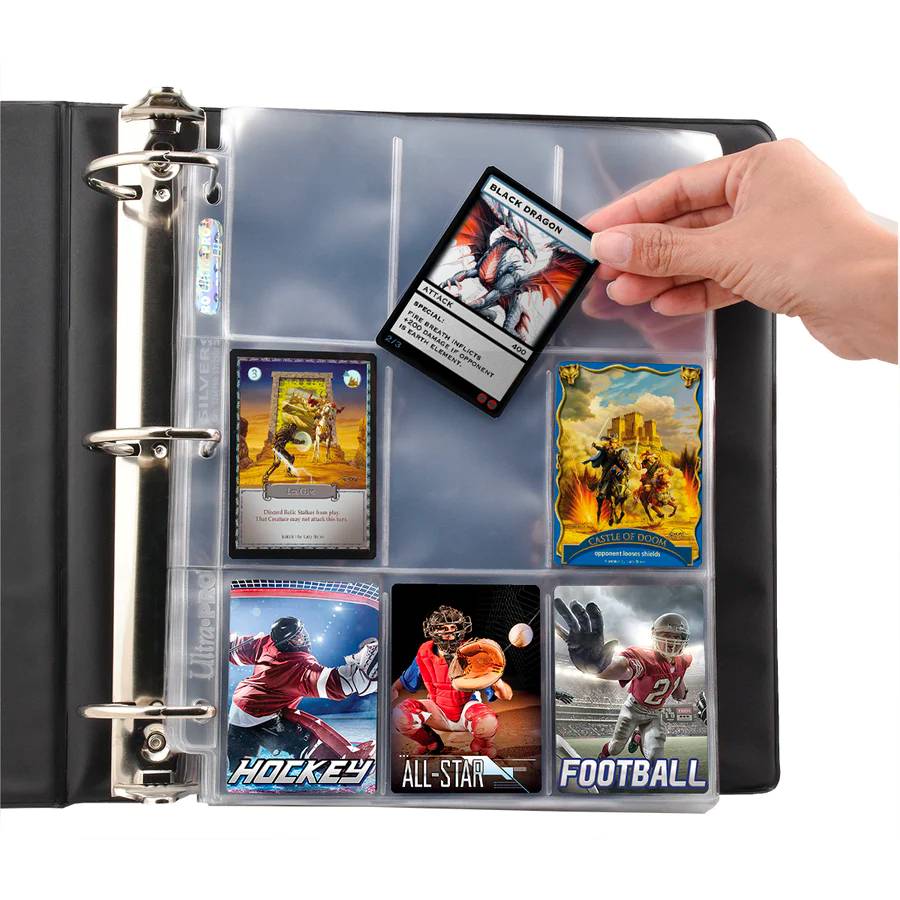Ultra Pro: Silver Series 9-Pocket 100st Plastfickor (Standard) - Hobbykort