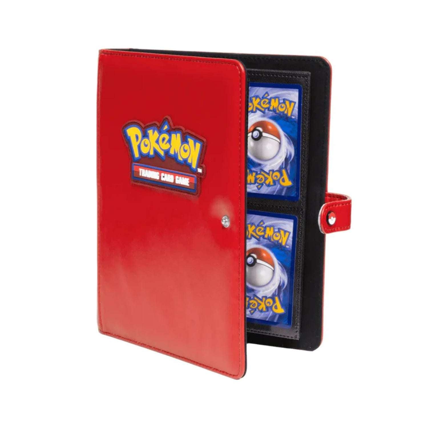 Ultra PRO: Premium Red 4-Pocket Snap Binder - Pokémon-Hobbykort