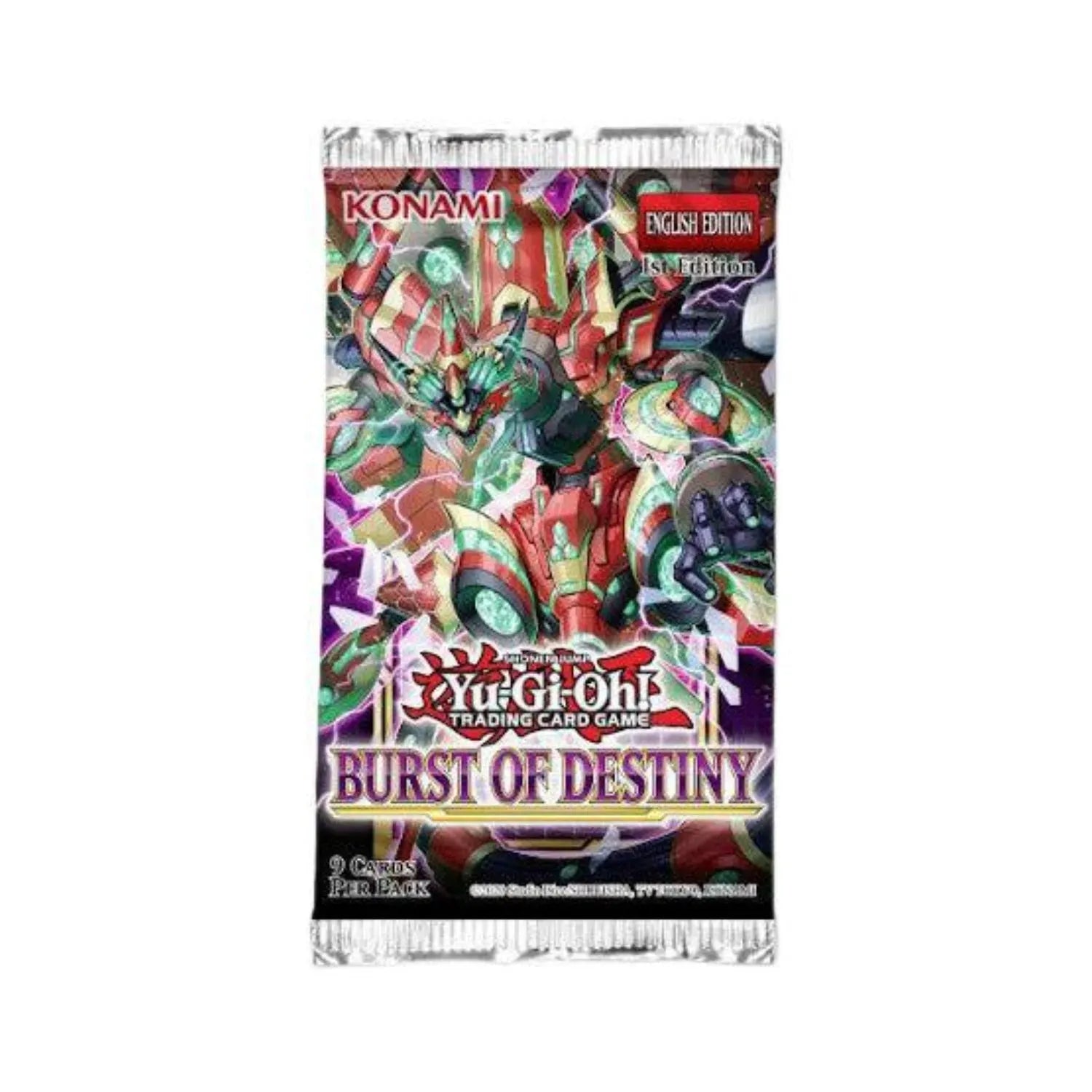 Yu-Gi-Oh! Burst of Destiny (1st Edition) Booster Pack-Hobbykort