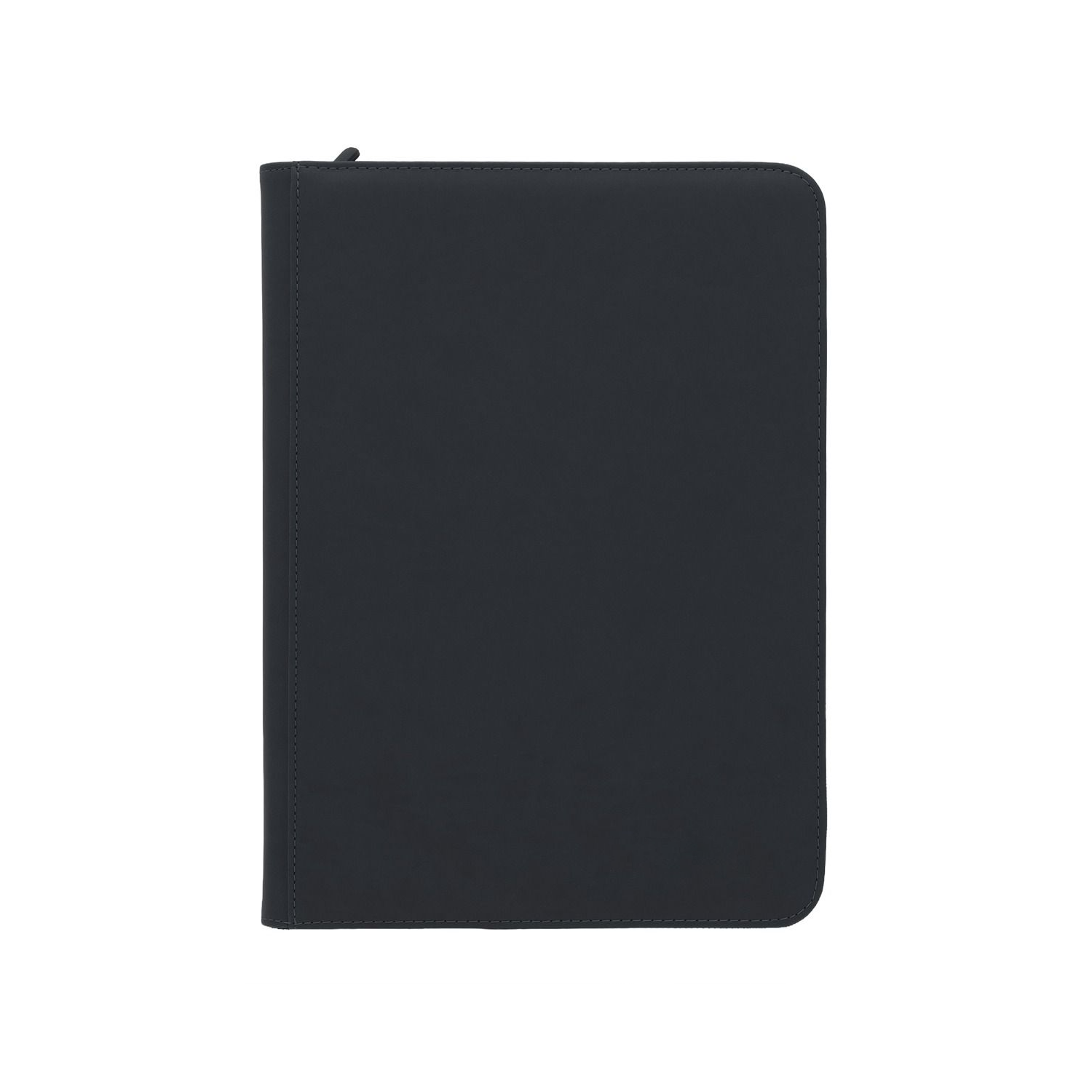 Zipped 9-Pocket Toploader Binder - Svart-Hobbykort