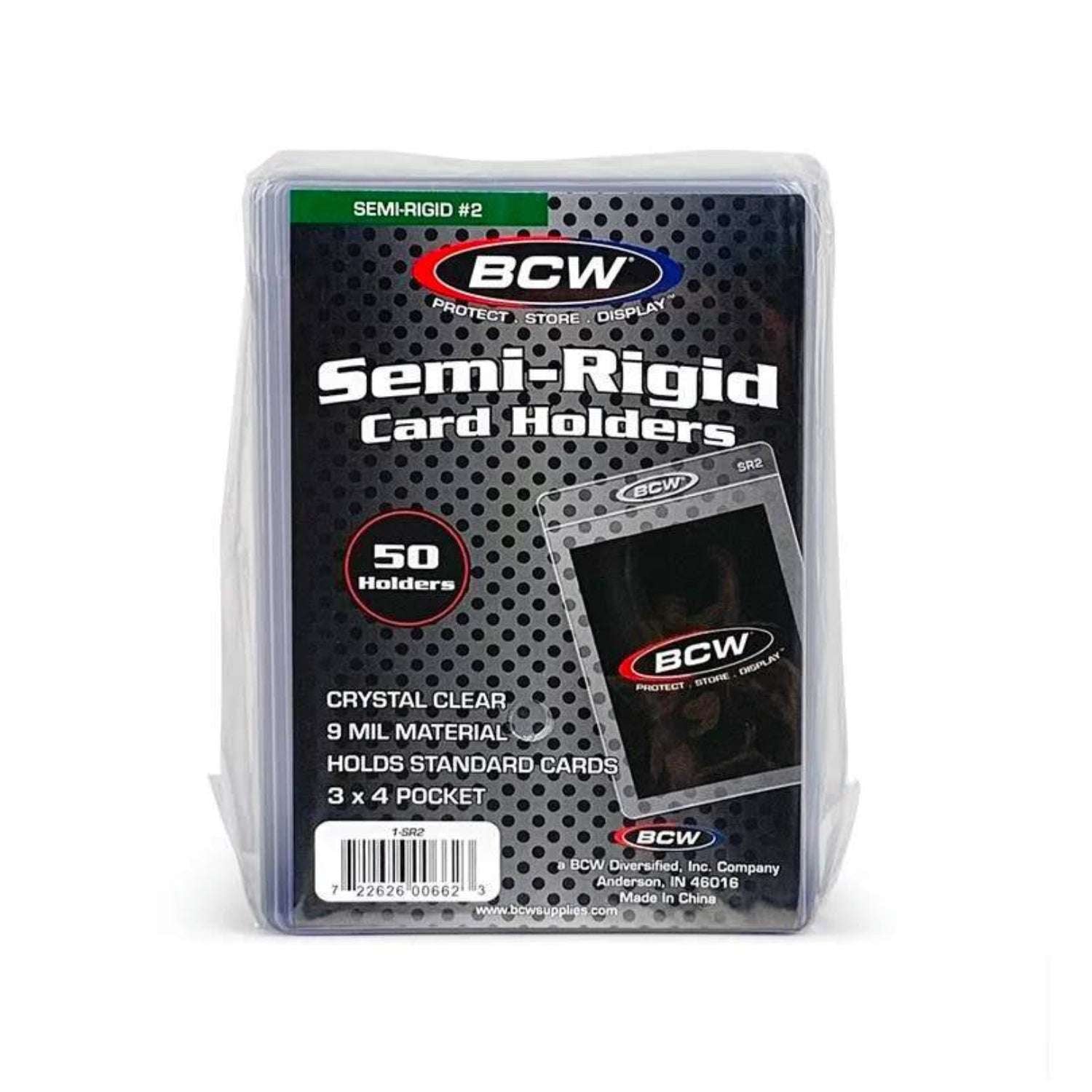 BCW Semi-Rigid Card Holder #2 (50st)-Hobbykort