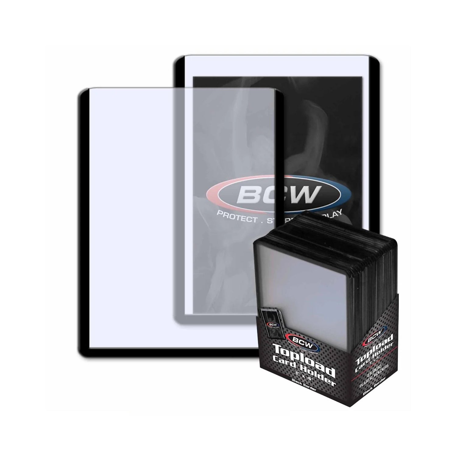 BCW Toploader - Black Border (25st)-Hobbykort