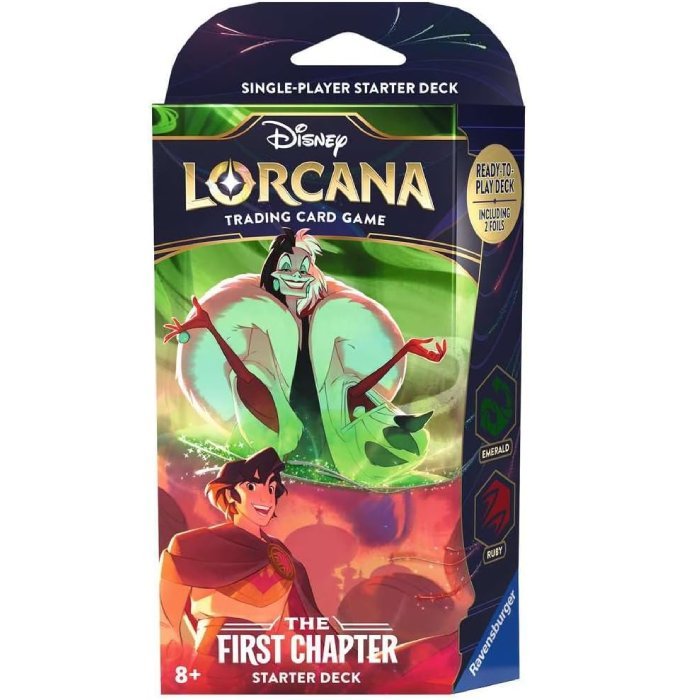 Disney Lorcana TCG: The First Chapter Starter Deck (Cruella De Vil & Aladdin) - Hobbykort