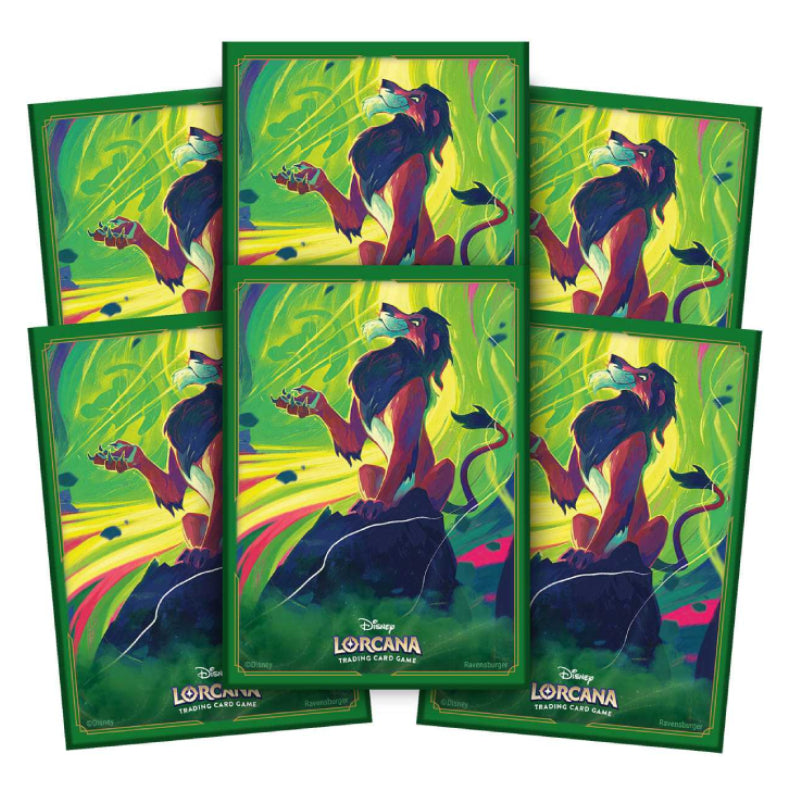 Disney Lorcana - Azurite Sea Card Sleeves: Scar (Standard)-Hobbykort