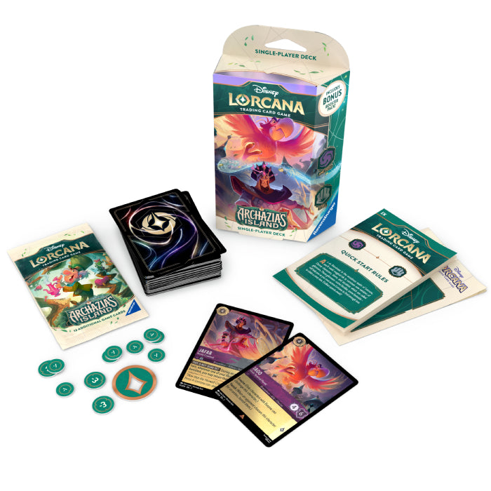 Disney Lorcana TCG: Archazia's Island Starter Deck (Iago & Jafar)-Hobbykort