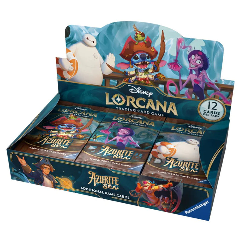 Disney Lorcana TCG: Azurite Sea Booster Box/Display (24 packs)-Hobbykort