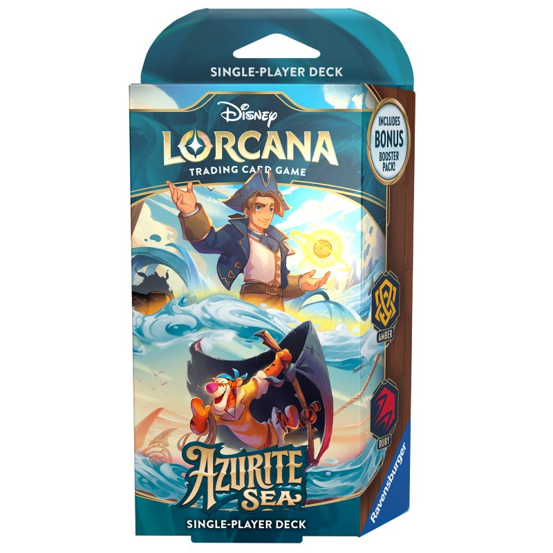 Disney Lorcana TCG: Azurite Sea Deck (Ruby & Amber)-Hobbykort