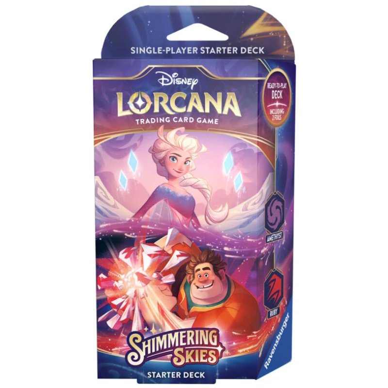 Disney Lorcana TCG: Shimmering Skies Starter Deck - Elsa & Wreck-Hobbykort