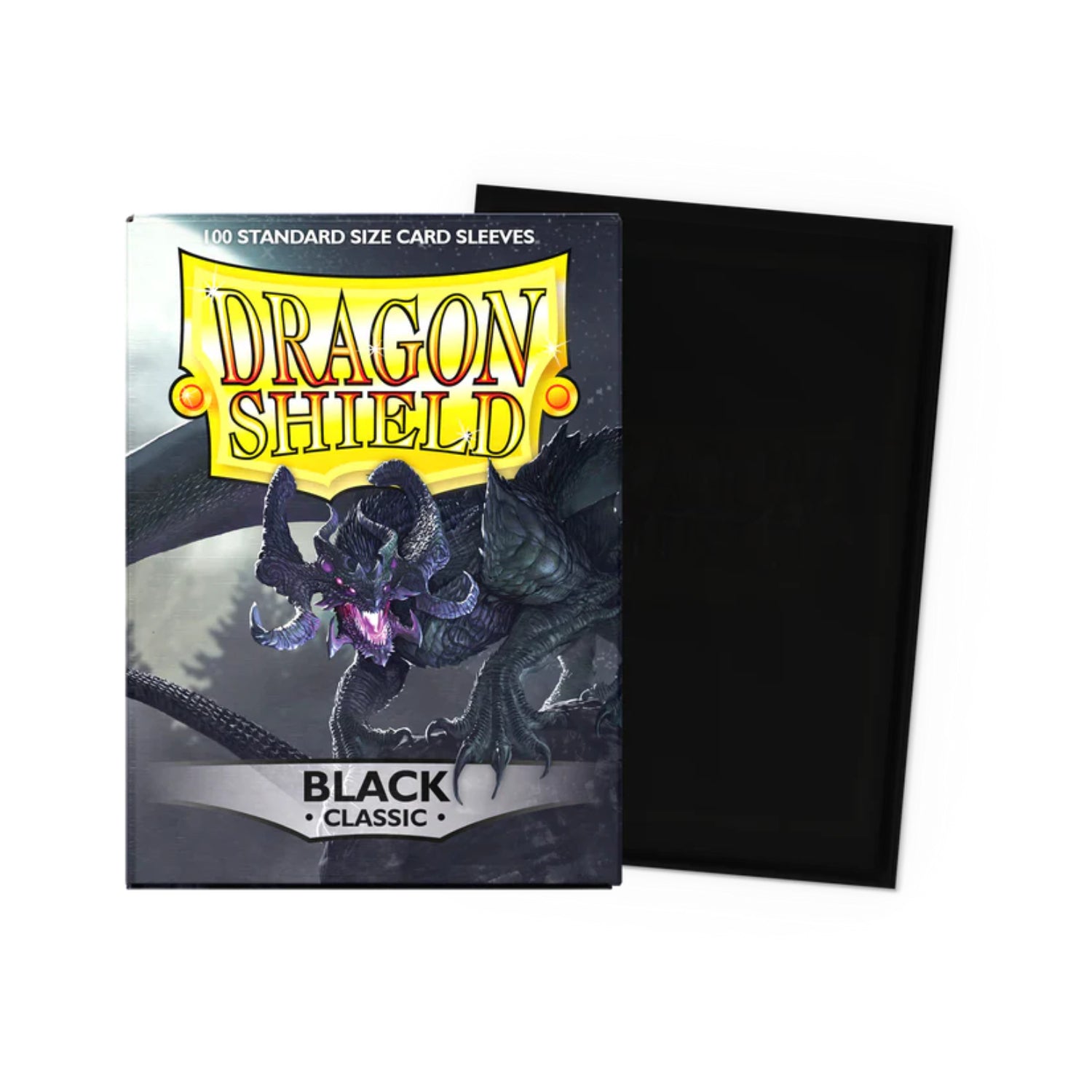 Dragon Shield Card Sleeves - Black Classic 100st (Standard)-Hobbykort