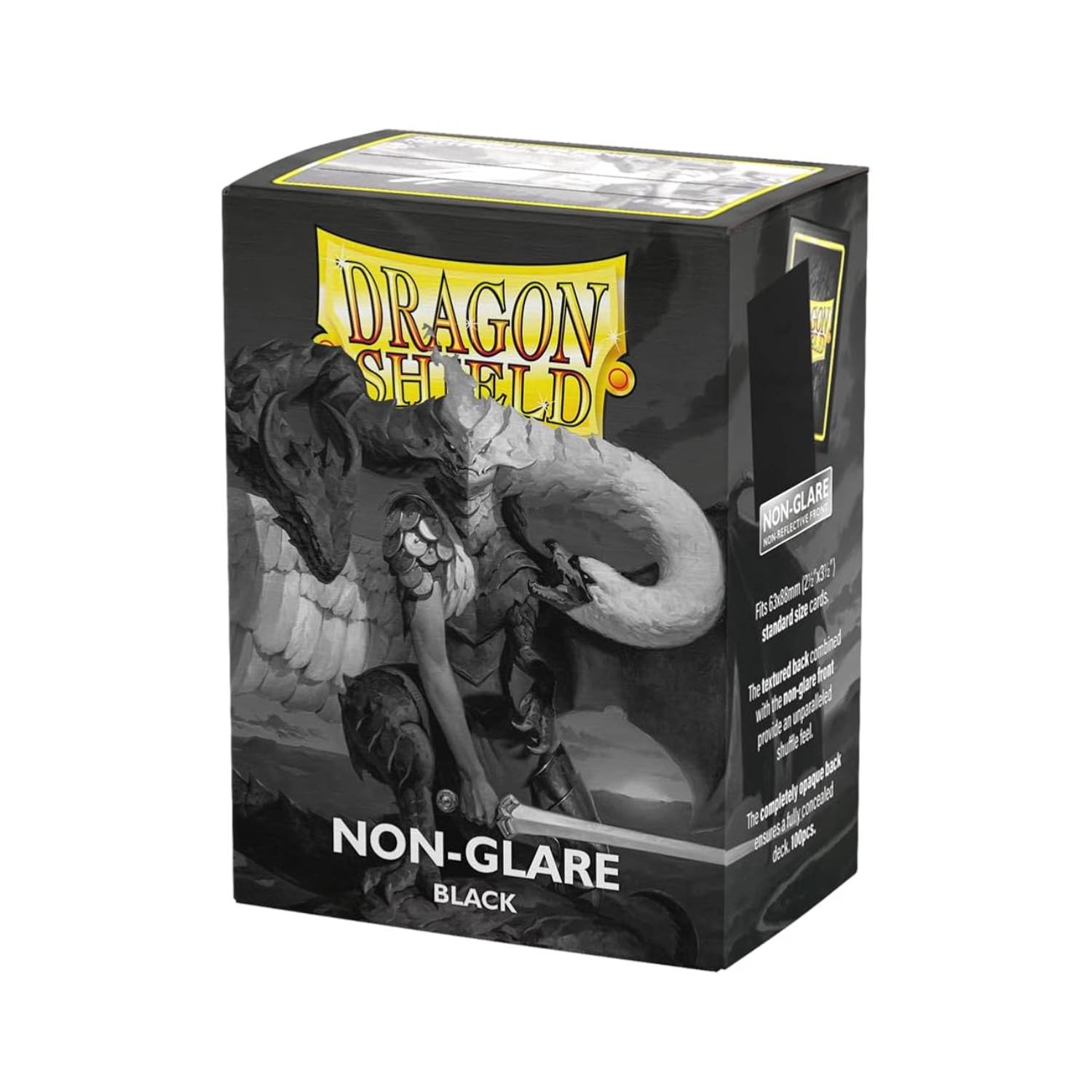 Dragon Shield Card Sleeves - Non-Glare Black Matte 100st (Standard)-Hobbykort