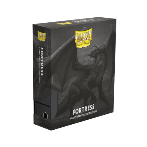 Dragon Shield Fortress 4-Card Drawers Horizontal - Black-Hobbykort