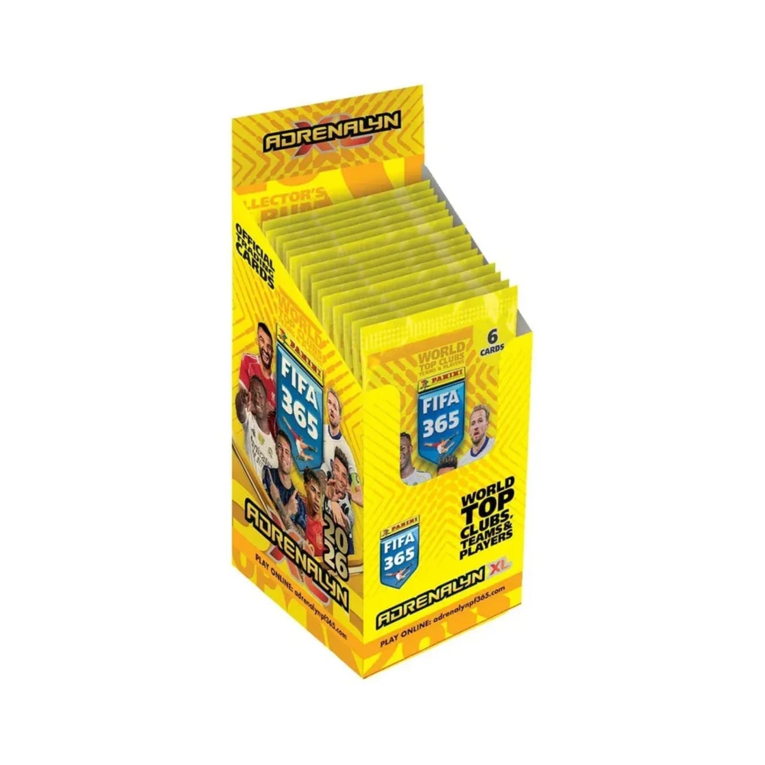 FIFA 365 Adrenalyn XL 2026 Trading Cards Flow Packs Display (24)-Hobbykort