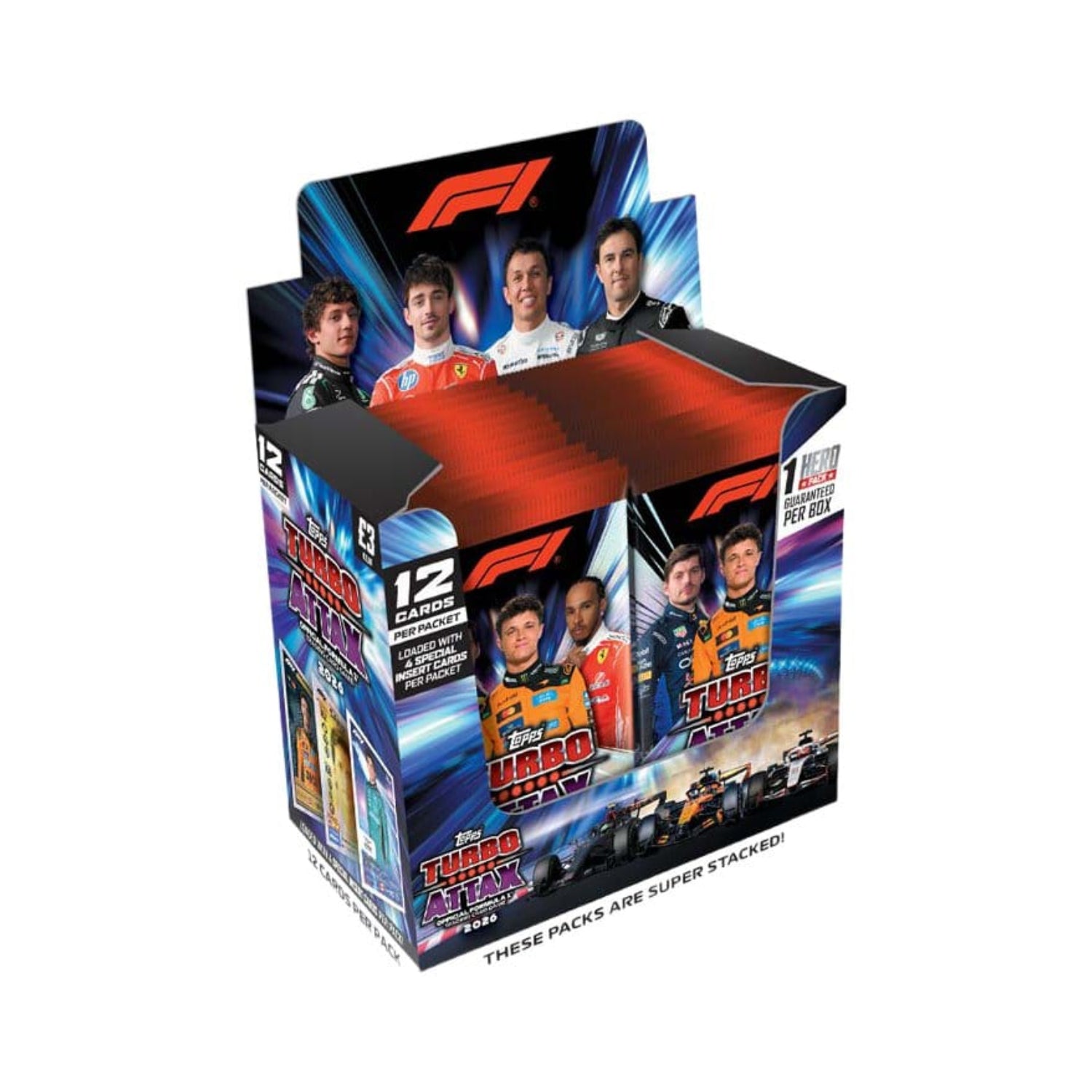 Formula 1 Turbo Attax 2026 Trading Cards Display (24)-Hobbykort
