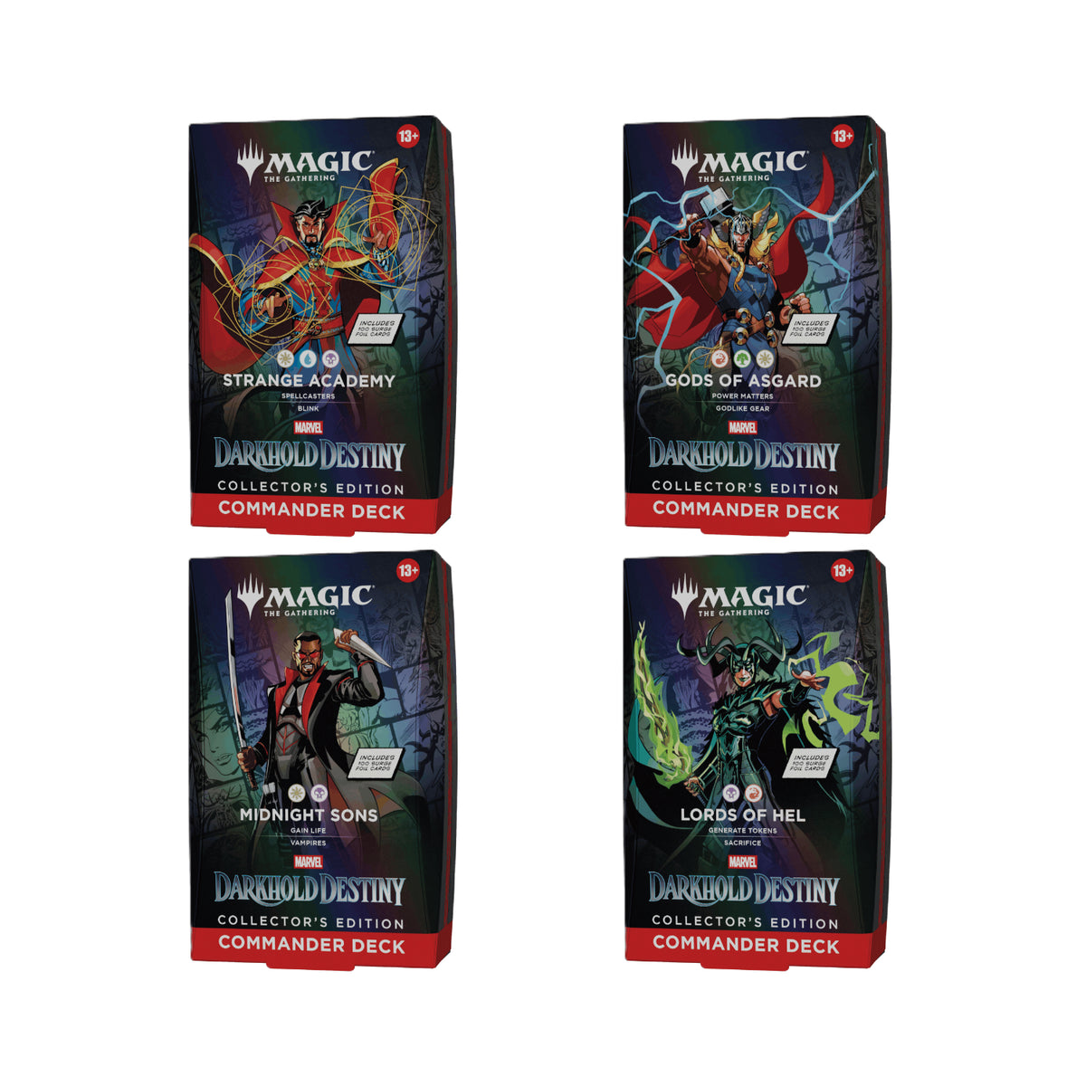 Magic The Gathering: Marvel: Darkhold Destiny Collector Commander Deck Display