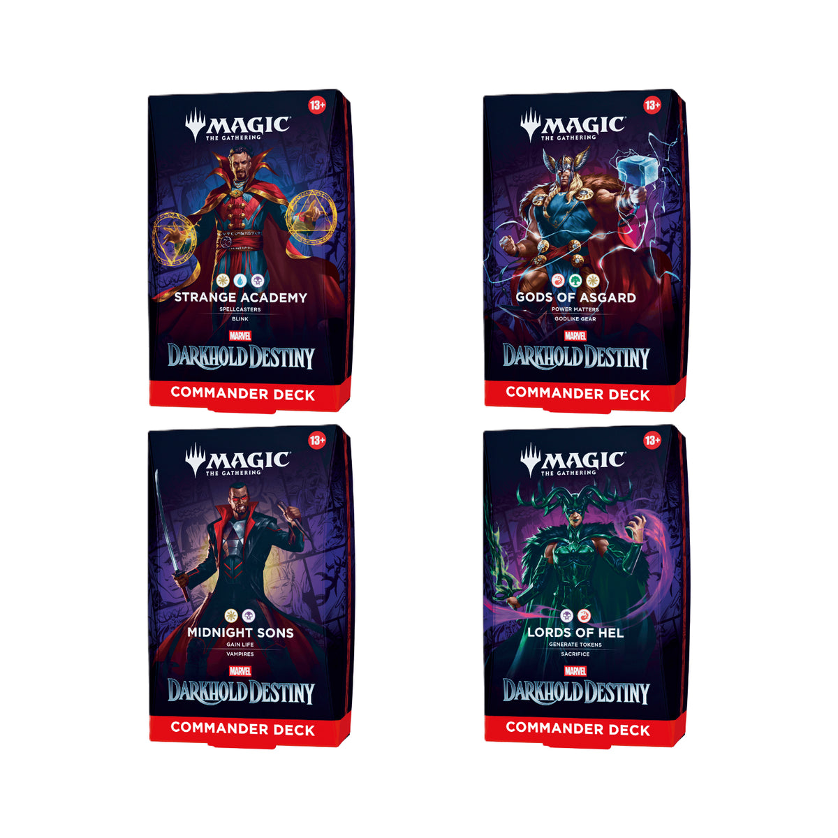 Magic The Gathering: Marvel: Darkhold Destiny Commander Deck Display