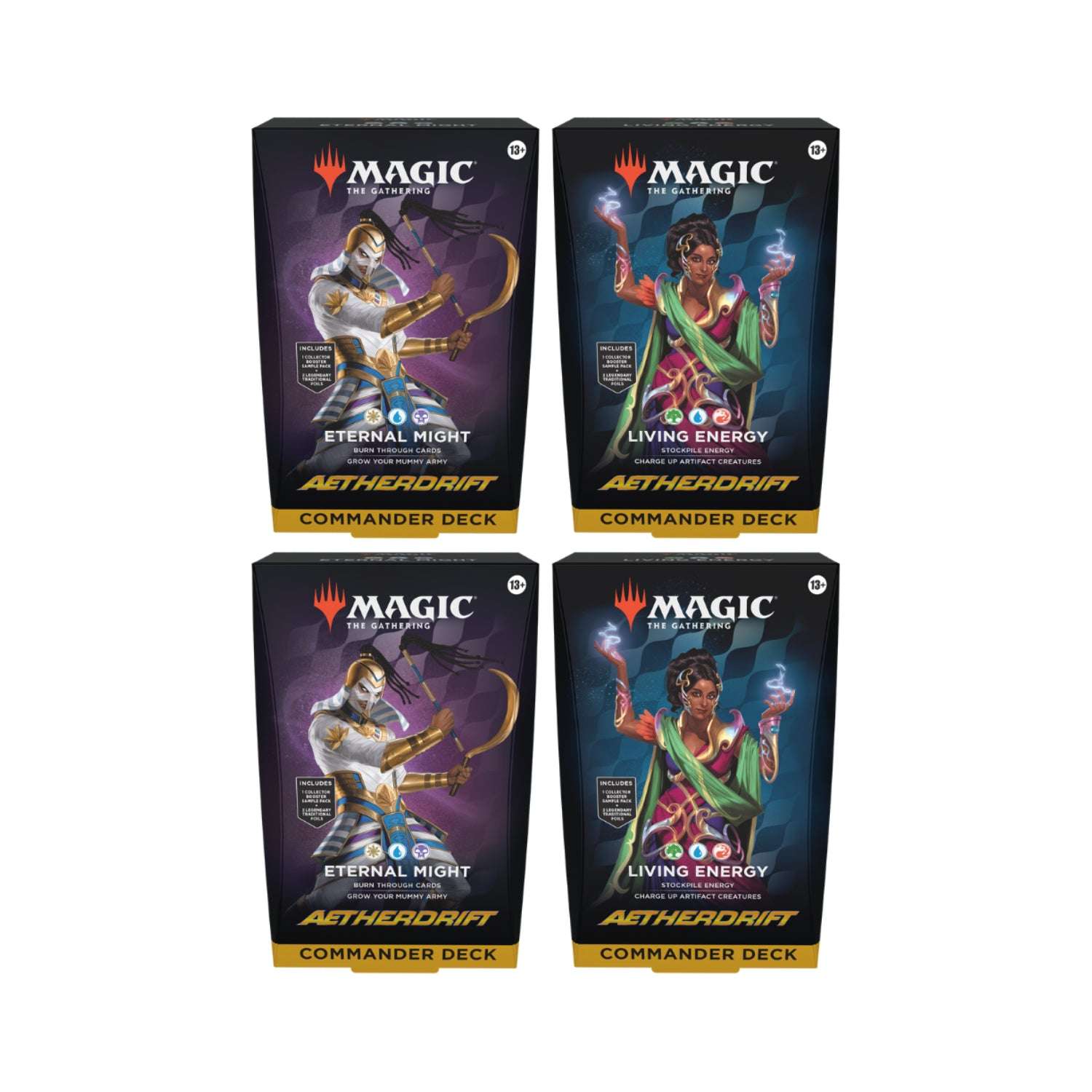 Magic The Gathering: Aetherdrift Commander Deck Display (4pack)-Hobbykort