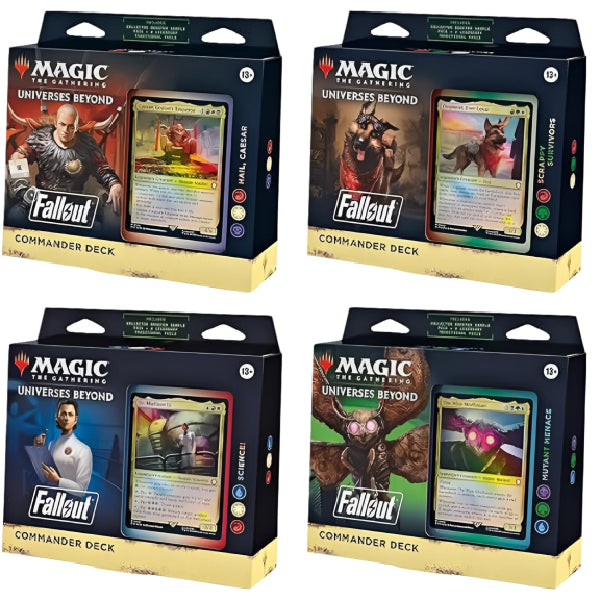 Magic The Gathering: Fallout Commander Deck Display (4pack)-Hobbykort