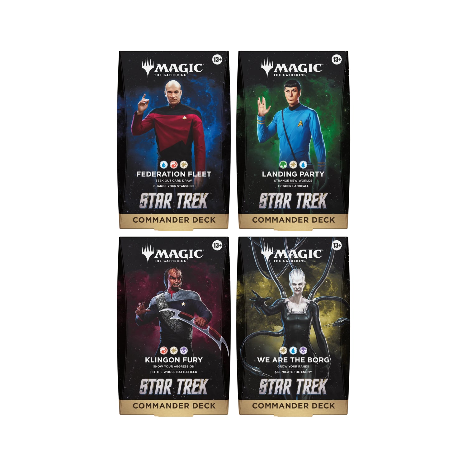 Magic The Gathering: Star Trek Commander Deck Display-Hobbykort