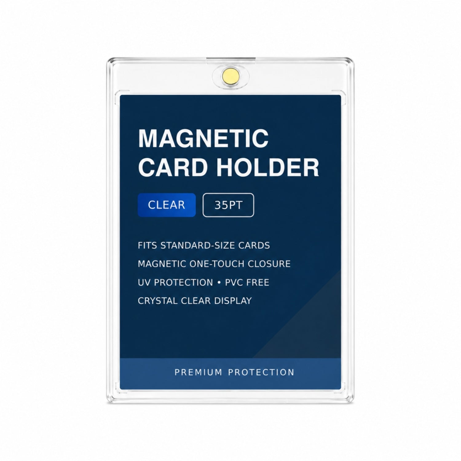 Magnetic Card Holder - Clear (35pt)-Hobbykort