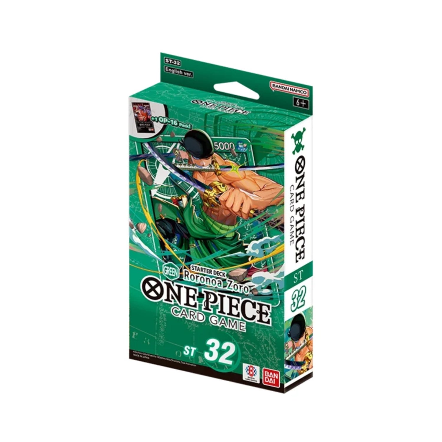 One Piece: (ST-32) Green Roronoa Zoro Starter Deck (ENG)-Hobbykort