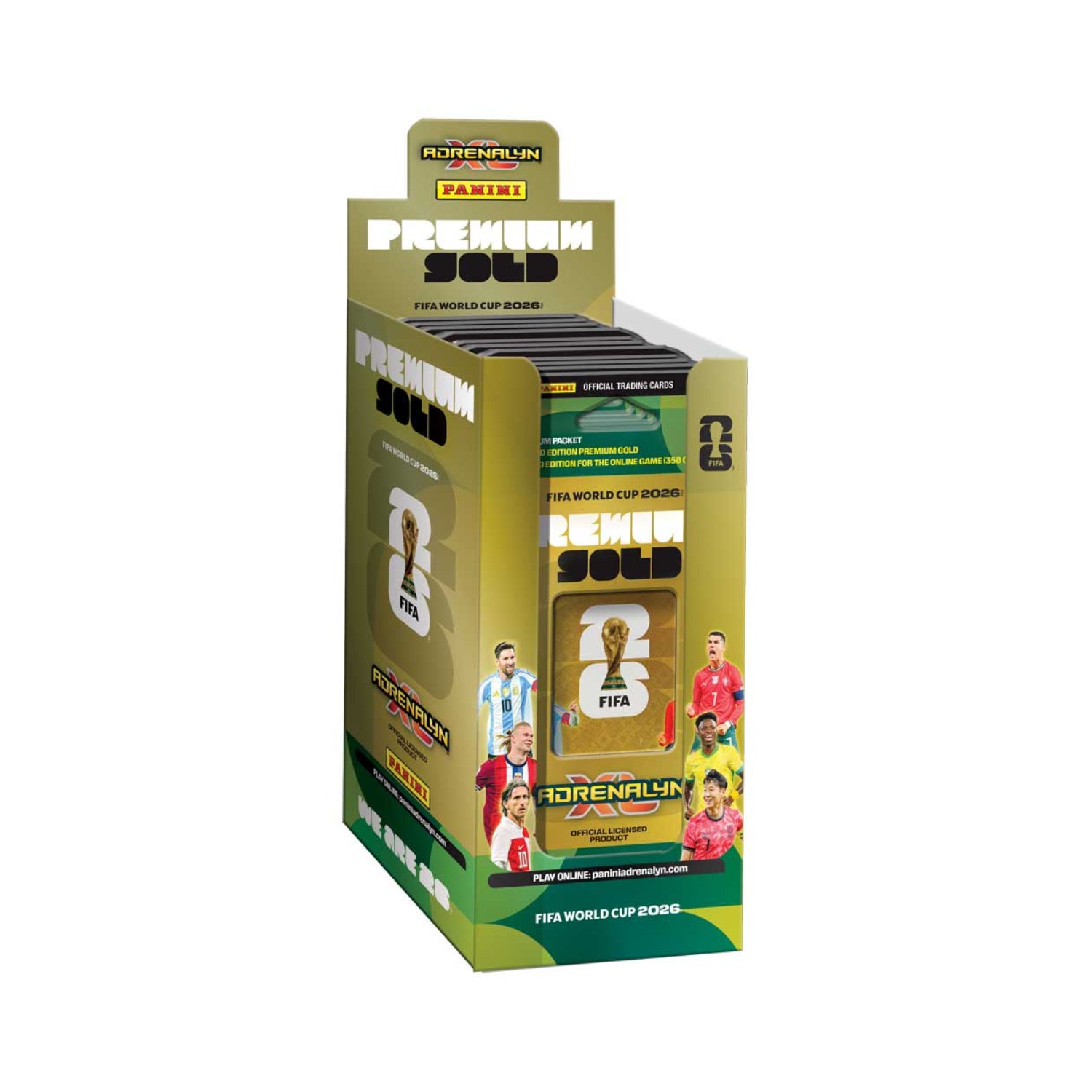 Panini Adrenalyn XL FIFA World Cup 2026 Trading Cards Premium Gold Box (10)-Hobbykort