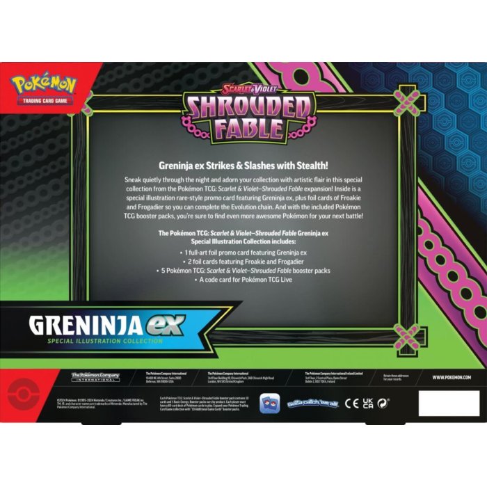 Pokemon SV6.5: Shrouded Fable Greninja ex Special Illustration Collection Box-Hobbykort