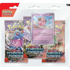 Pokémon Scarlet & Violet 5: Temporal Forces Blister 3-Pack-Hobbykort