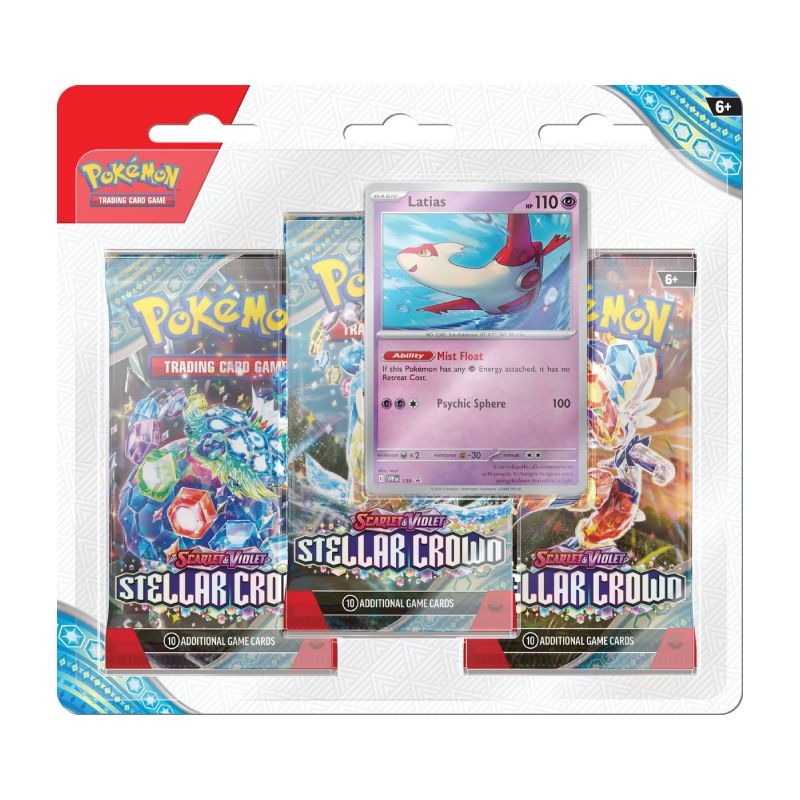 Pokémon Scarlet & Violet 7: Stellar Crown 3-Pack Blister-Hobbykort