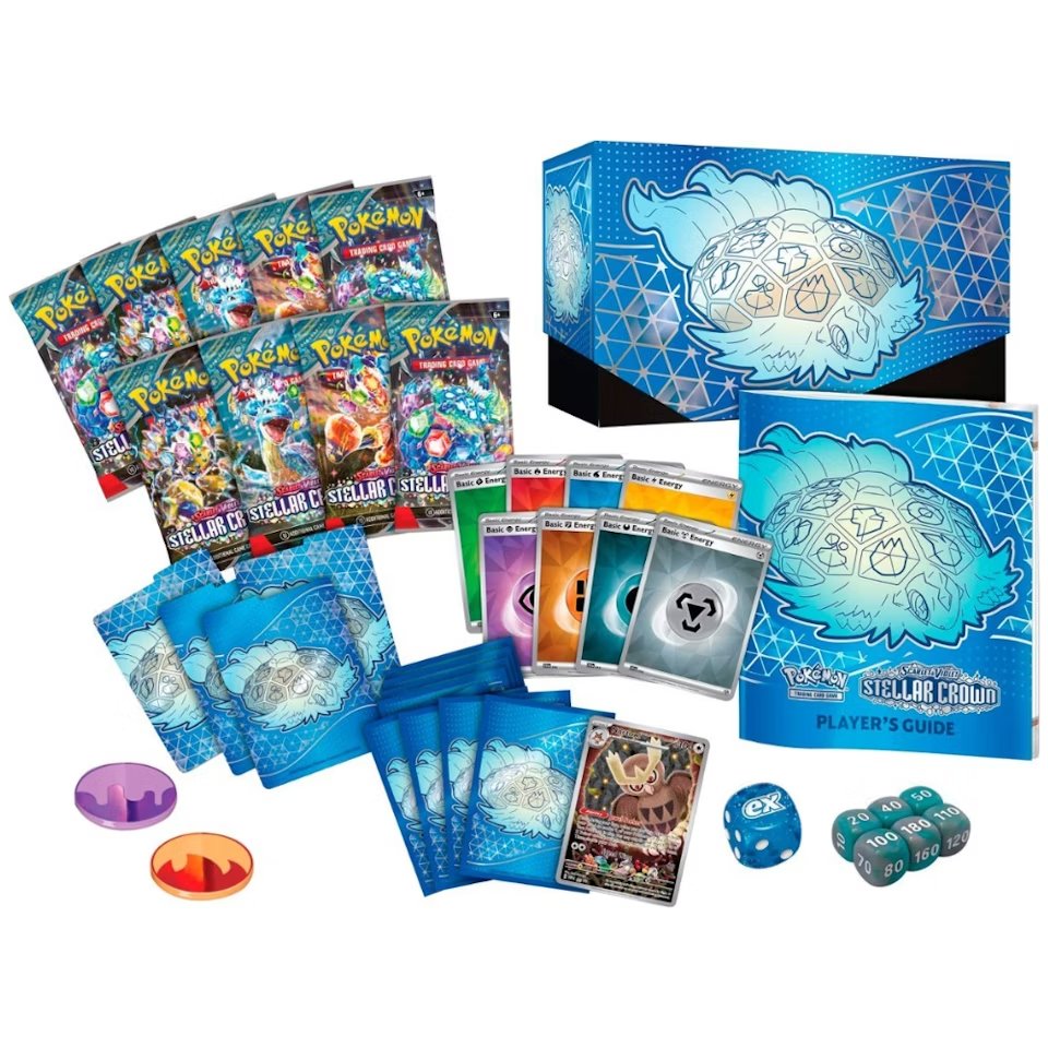 Pokémon Scarlet & Violet 7: Stellar Crown Elite Trainer Box-Hobbykort