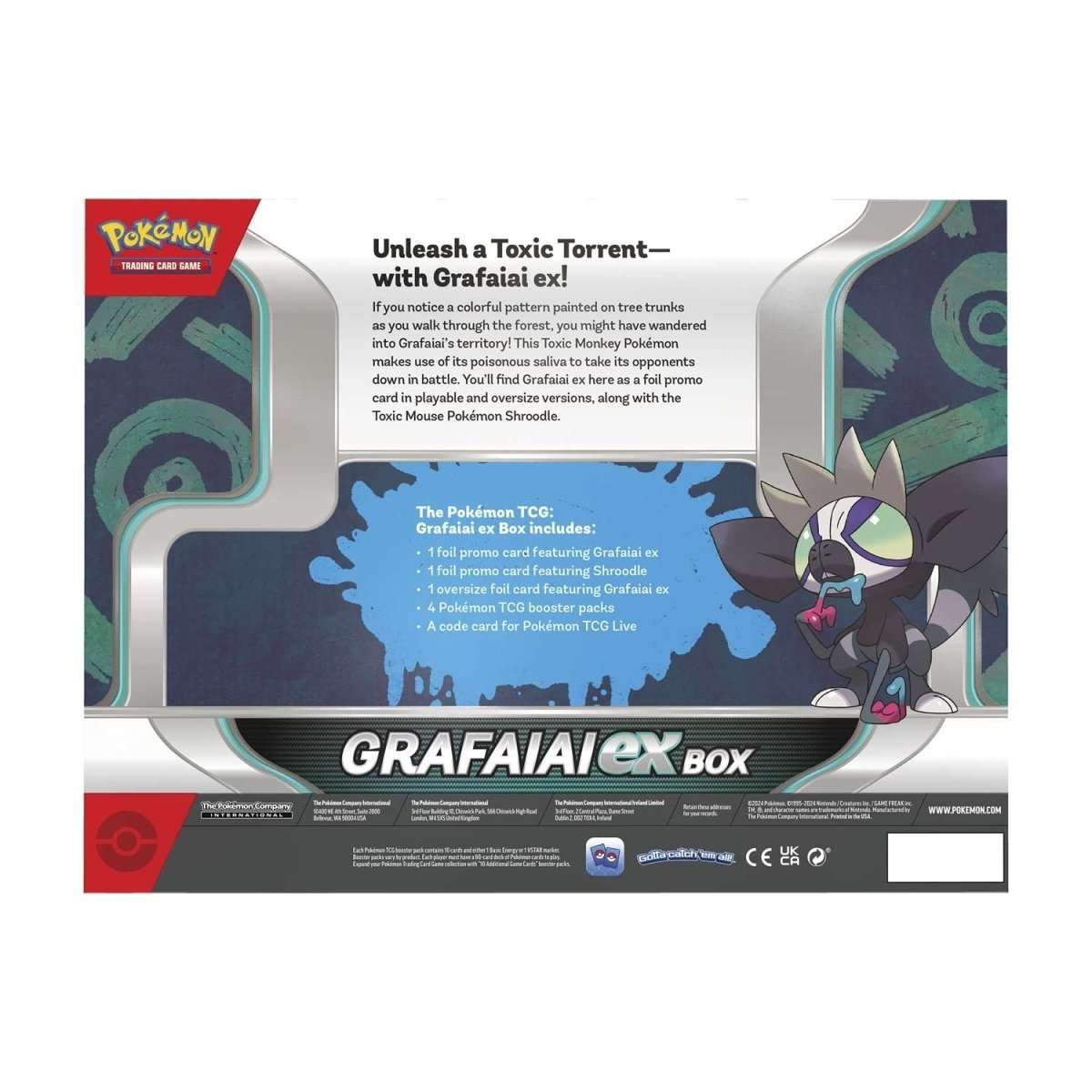 Pokémon TCG: Grafaiai ex Box – Booster Packs & Promo-Kort