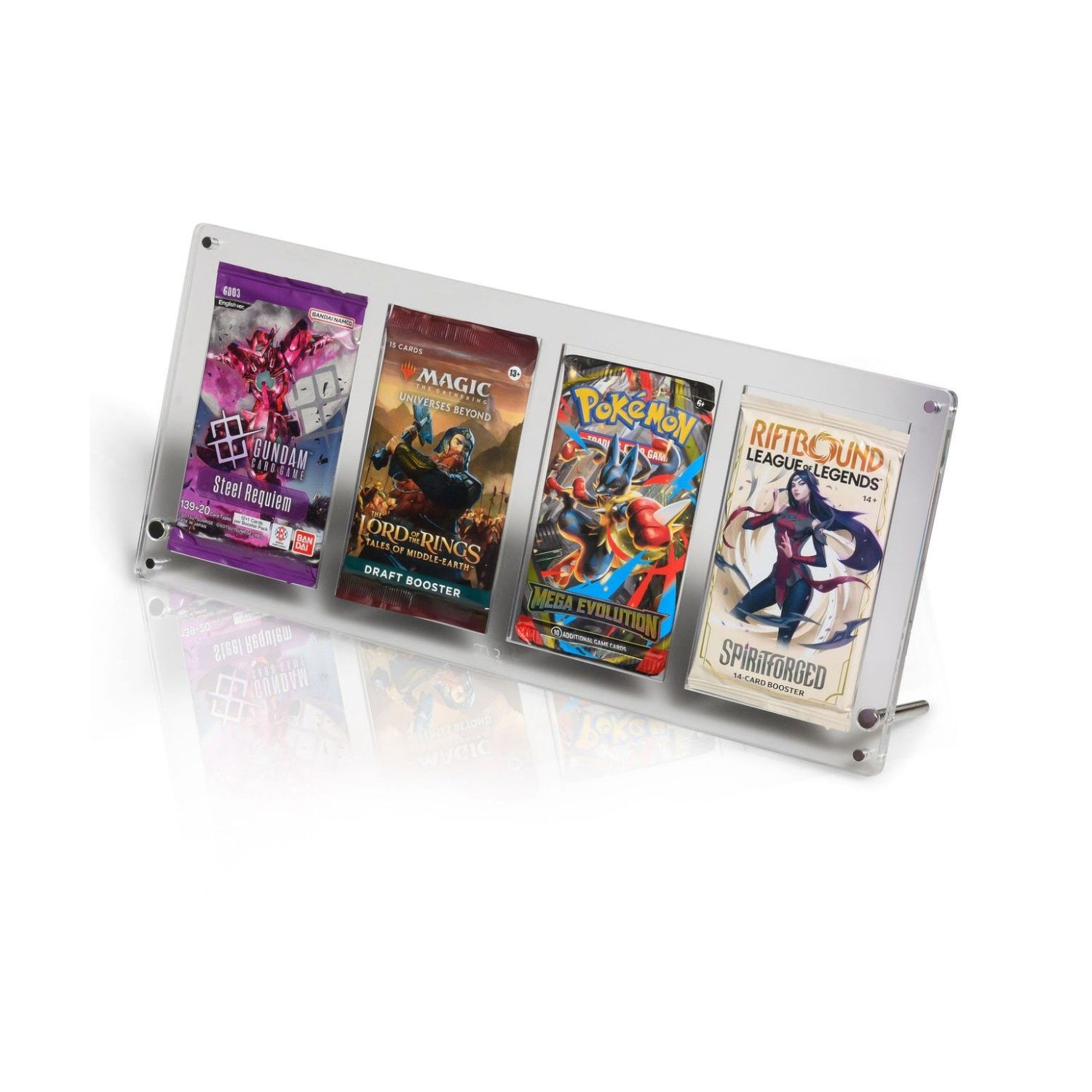 Pokémon Acrylic Case- Booster 4 Piece Artset Display-Hobbykort