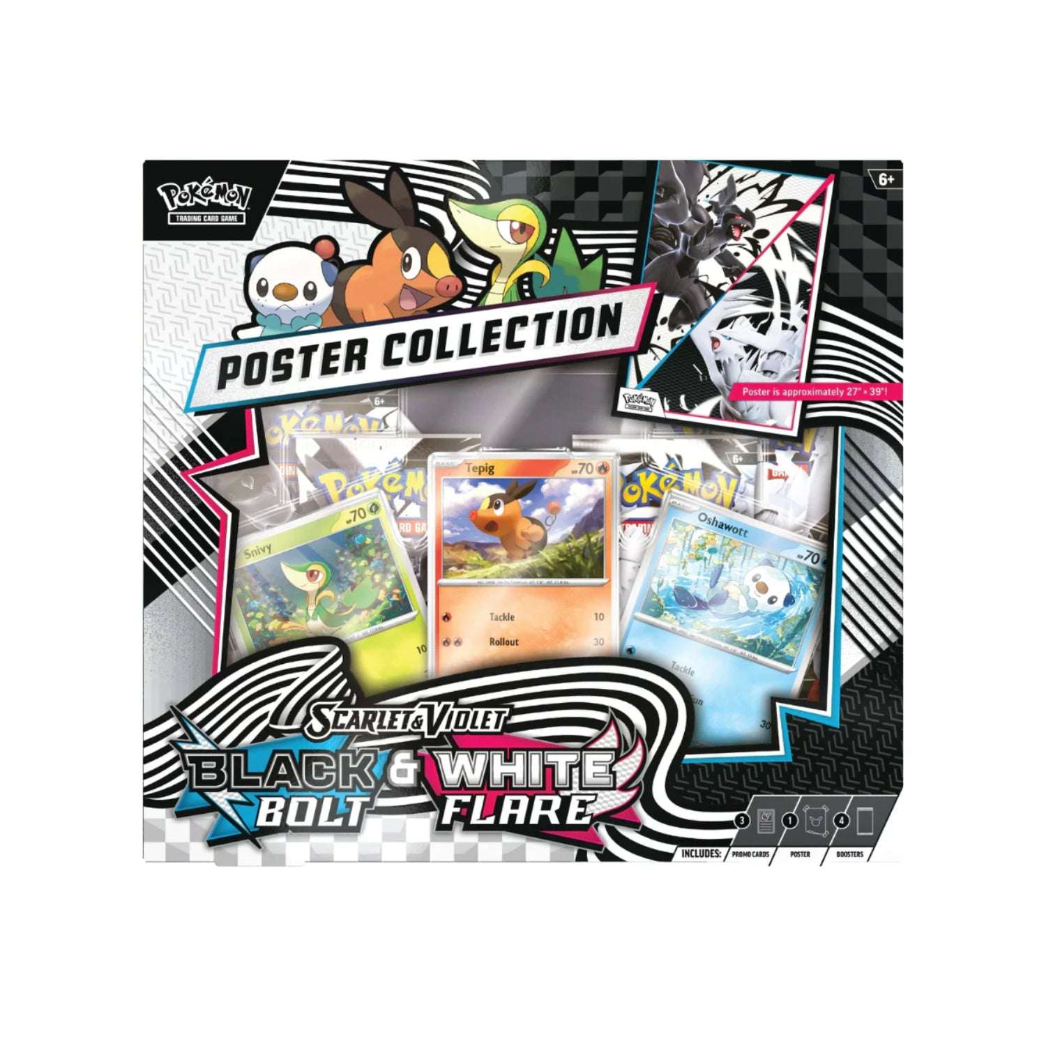 Pokémon SV10.5: Black Bolt & White Flare - Poster Collection-Hobbykort