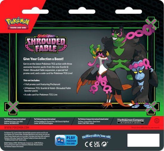 Pokémon SV6.5: Shrouded Fable 3 Pack Booster Pack Blister-Hobbykort