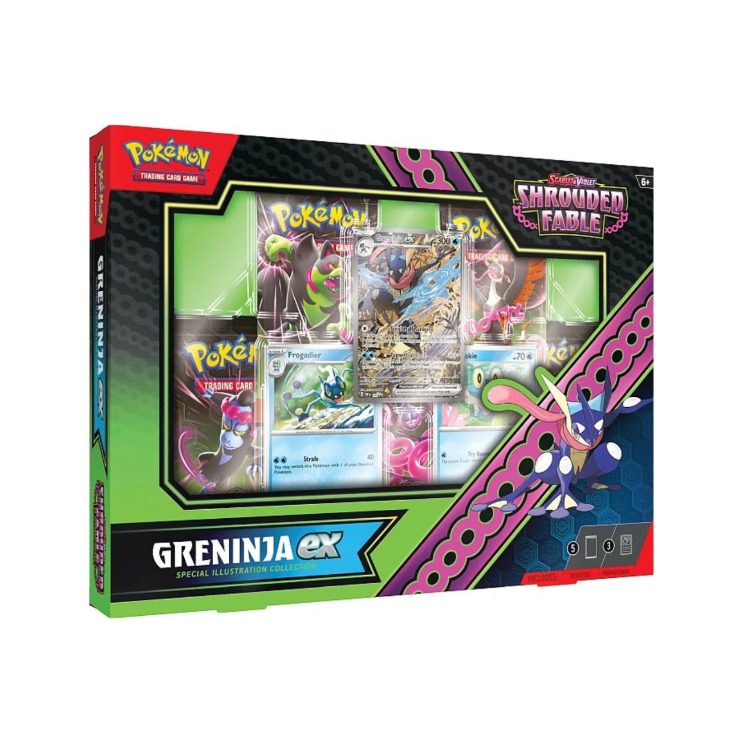 Pokemon SV6.5: Shrouded Fable Greninja ex Special Illustration Collection Box-Hobbykort
