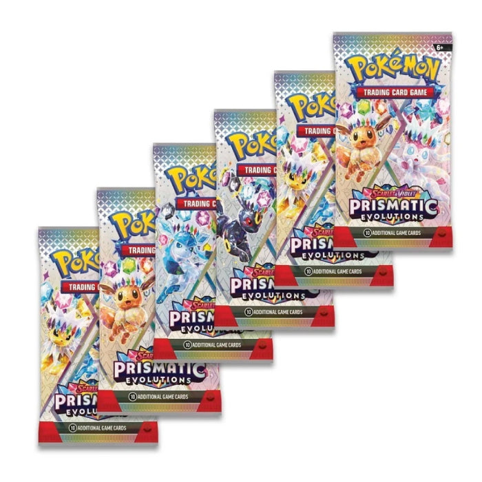 Pokémon SV8.5: Prismatic Evolutions Booster Bundle (6 Booster Packs)-Hobbykort