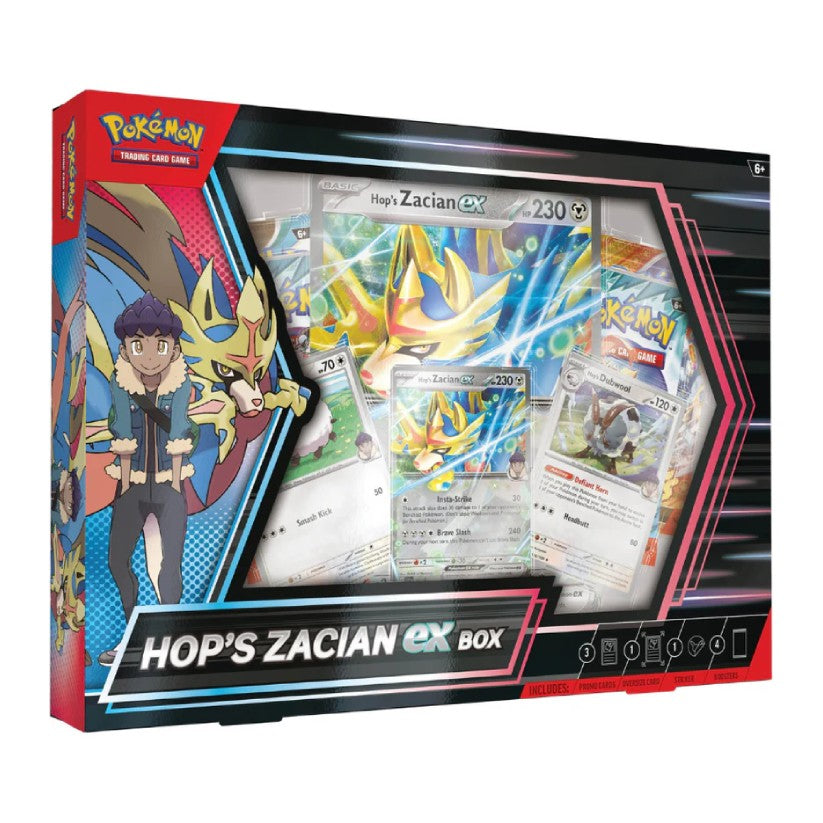 Pokémon Scarlet & Violet: Hop's Zacian EX Box-Hobbykort