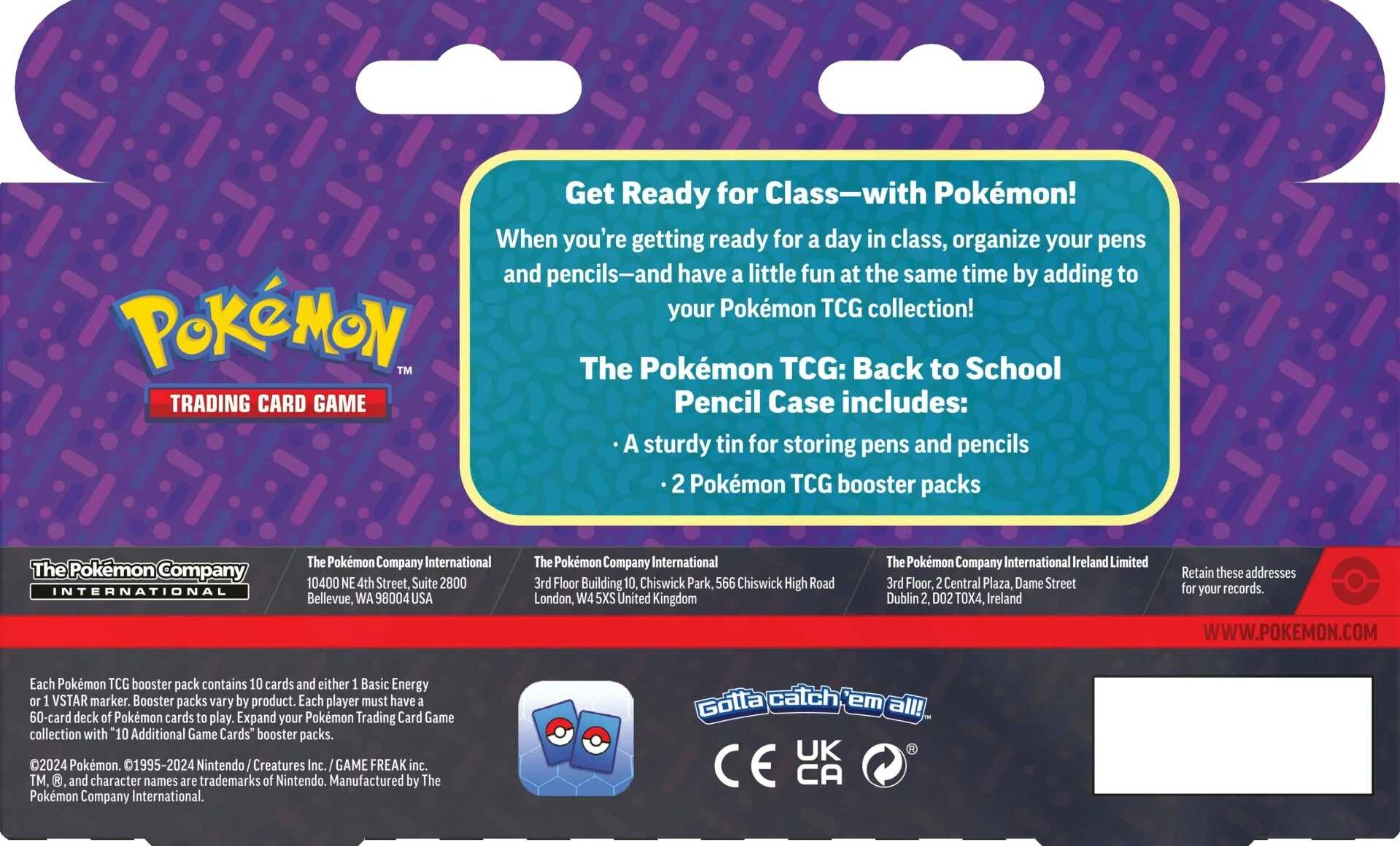 Pokemon TCG: Back to School Pencil Case-Hobbykort