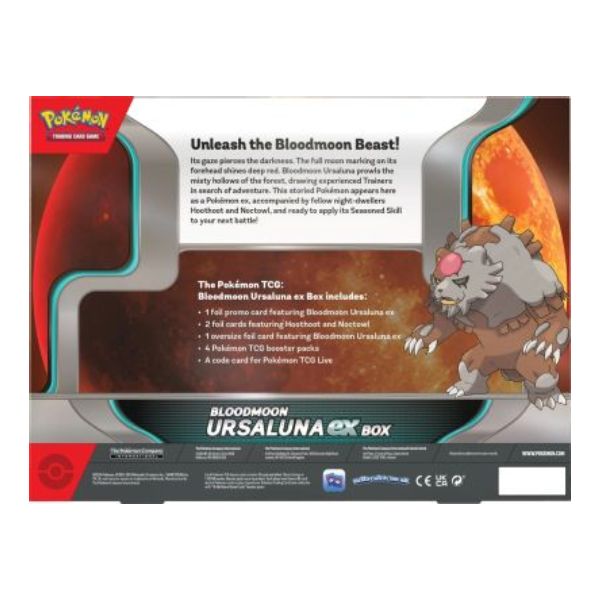 Pokémon TCG: Bloodmoon Ursaluna ex Box-Hobbykort