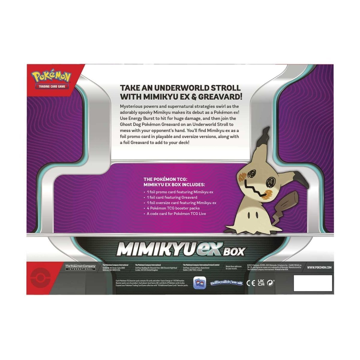 Pokémon TCG: Mimikyu ex Collection Box-Hobbykort