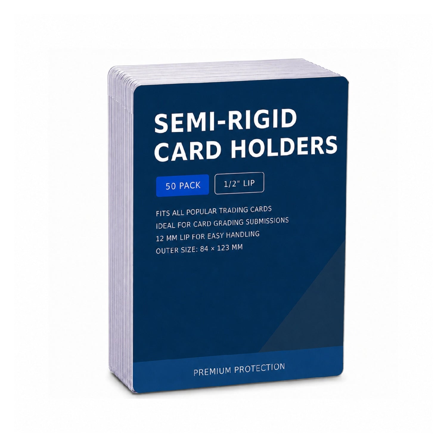 Premium Semi-Rigid Card Holder (50-pack)-Hobbykort
