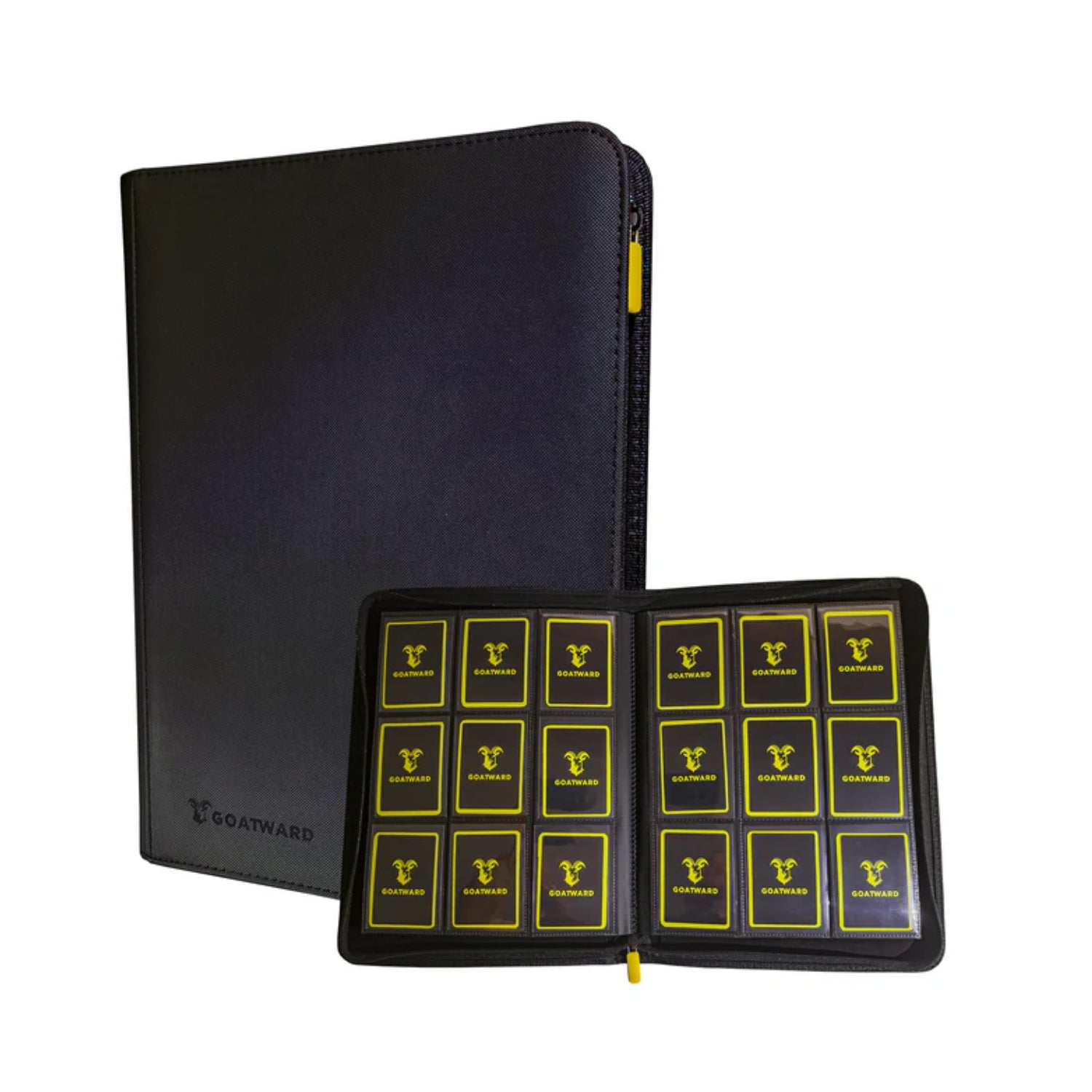 Premium Zipped 9-Pocket Binder - Svart (GoatWard)