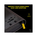 Premium Zipped 9-Pocket Toploader Binder - Svart (Goatward)