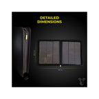 Premium Zipped 9-Pocket Toploader Binder - Svart (Goatward)